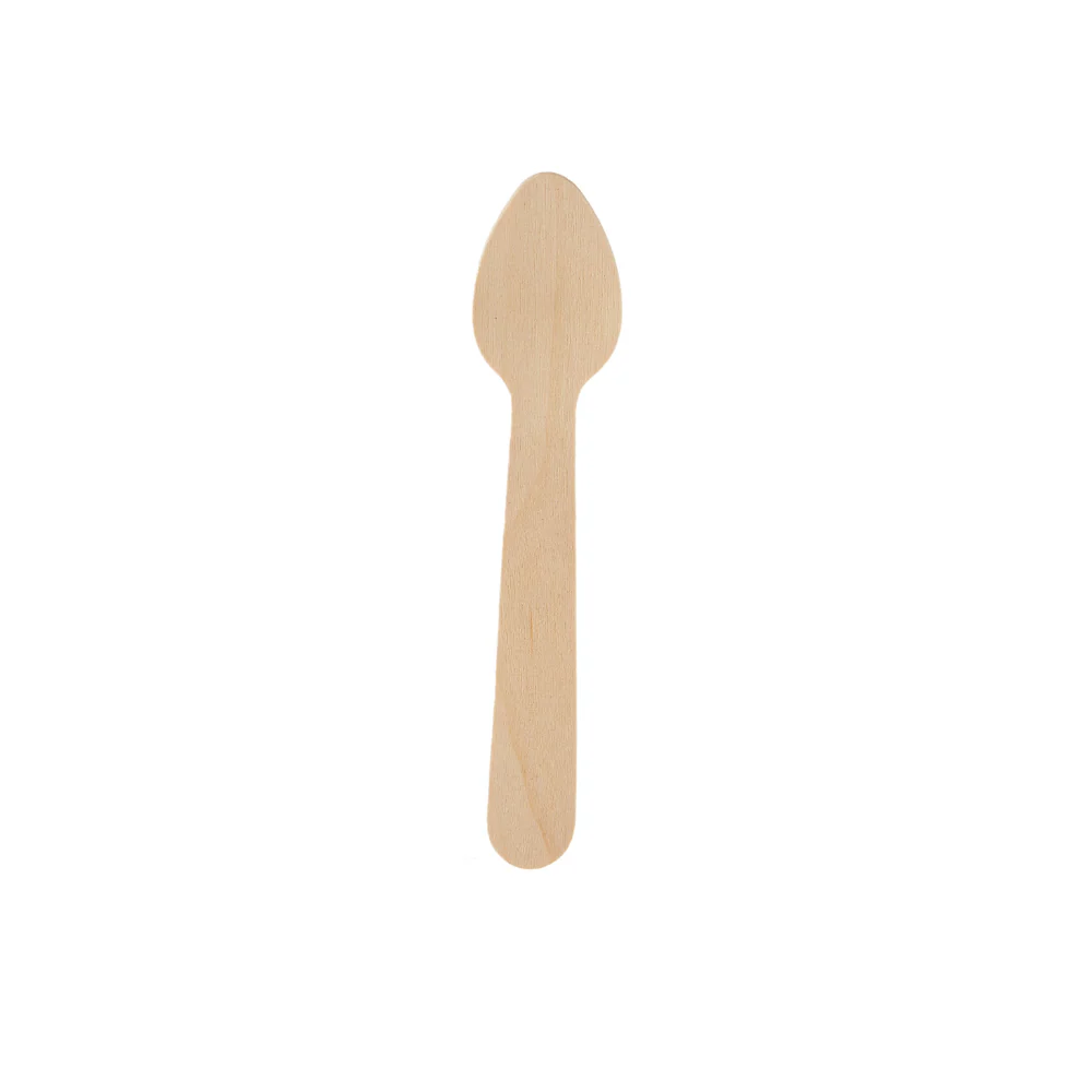 Disposable Wooden Ice Cream Spoon - 2000 Pieces