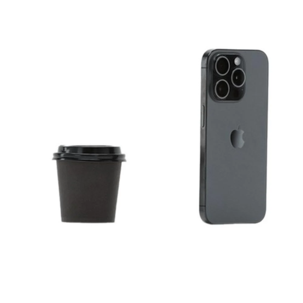 paper cups with black lids -4oz (500 Pieces)