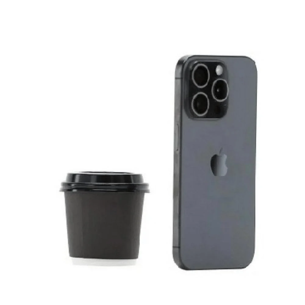 black paper cups  with black lid  - 4 oz - (500 cups)