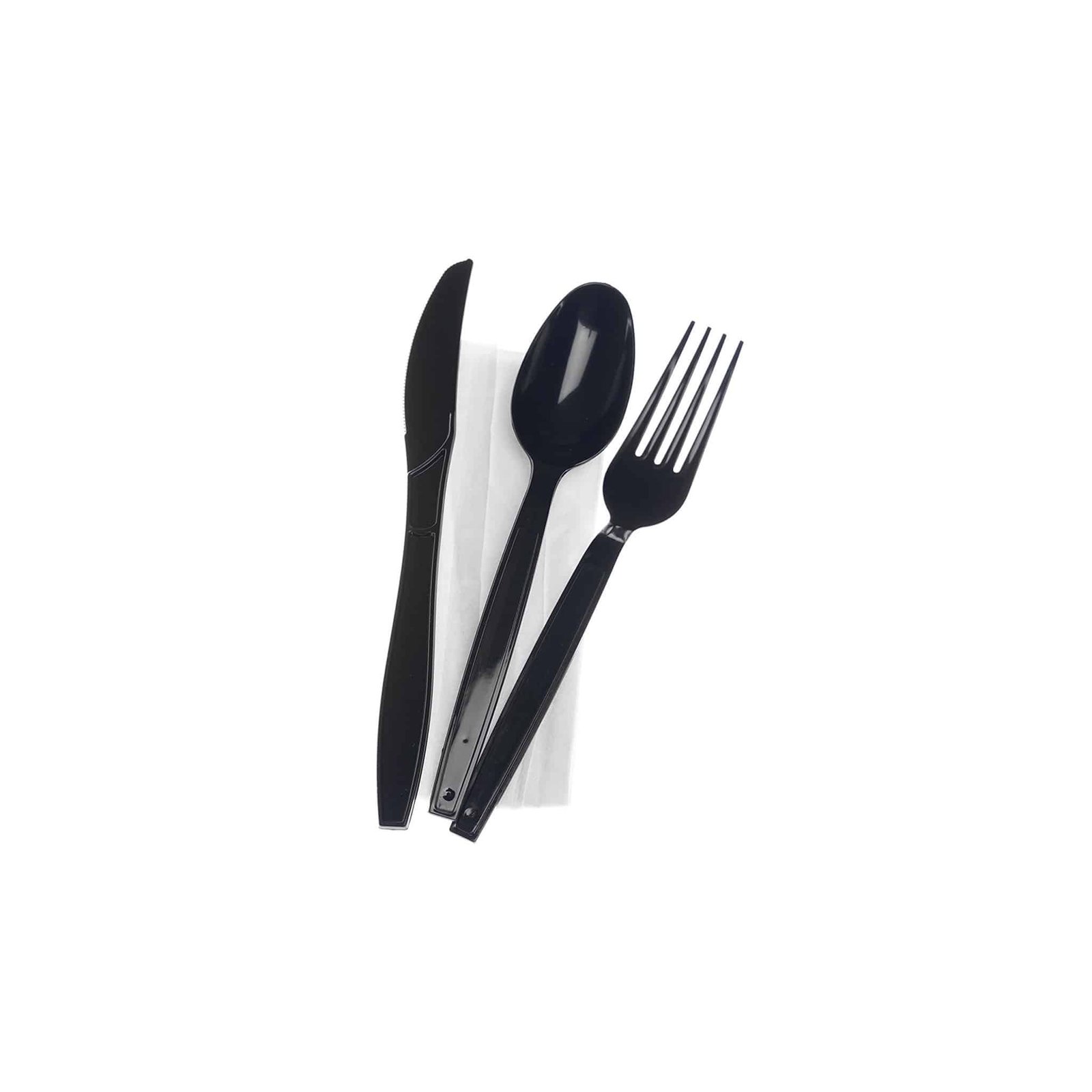 Heavy Duty Black Cutlery Set -250 Pieces