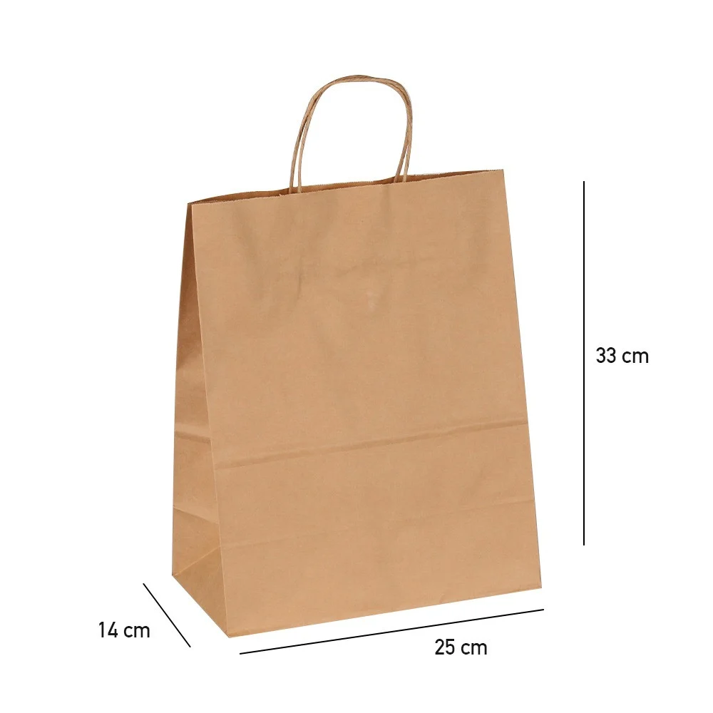 Brown paper bags - S - (250 bags)