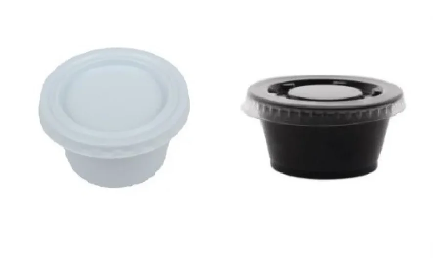 Plastic sauce containers