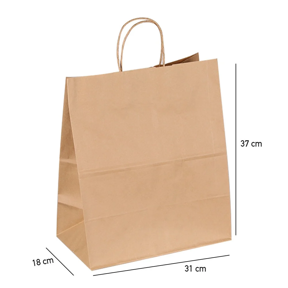 Brown paper bags- L - (250 bags)