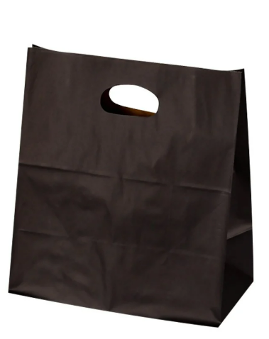 Black Paper Bag with handle - Medium ( 50 Pcs )